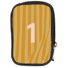 Number 1 Line Vertical Yellow Pink Orange Wave Chevron Compact Camera Cases