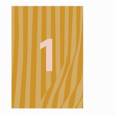 Number 1 Line Vertical Yellow Pink Orange Wave Chevron Large Garden Flag (two Sides)