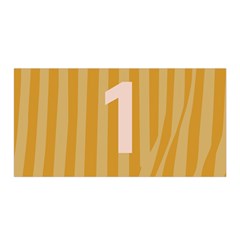 Number 1 Line Vertical Yellow Pink Orange Wave Chevron Satin Wrap by Mariart