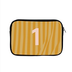 Number 1 Line Vertical Yellow Pink Orange Wave Chevron Apple Macbook Pro 15  Zipper Case