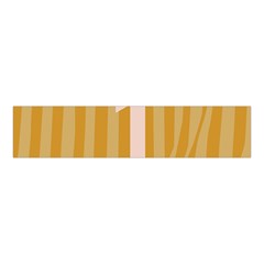 Number 1 Line Vertical Yellow Pink Orange Wave Chevron Velvet Scrunchie by Mariart