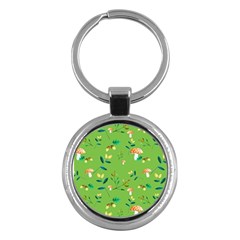 Mushrooms Flower Leaf Tulip Key Chains (round) 