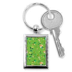 Mushrooms Flower Leaf Tulip Key Chains (rectangle) 