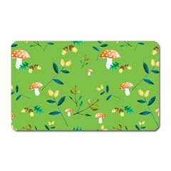 Mushrooms Flower Leaf Tulip Magnet (rectangular)