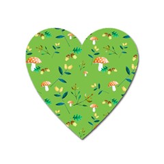 Mushrooms Flower Leaf Tulip Heart Magnet