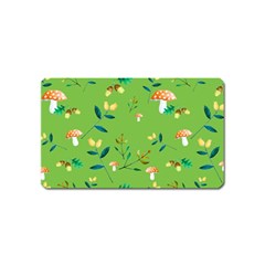 Mushrooms Flower Leaf Tulip Magnet (name Card) by Mariart