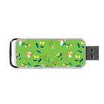 Mushrooms Flower Leaf Tulip Portable USB Flash (One Side) Front