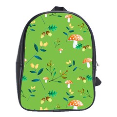 Mushrooms Flower Leaf Tulip School Bags (xl)  by Mariart