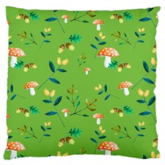 Mushrooms Flower Leaf Tulip Standard Flano Cushion Case (two Sides) by Mariart