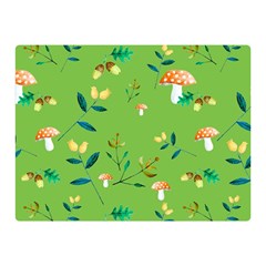 Mushrooms Flower Leaf Tulip Double Sided Flano Blanket (mini)  by Mariart