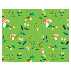 Mushrooms Flower Leaf Tulip Double Sided Flano Blanket (medium)  by Mariart