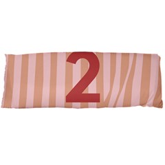 Number 2 Line Vertical Red Pink Wave Chevron Body Pillow Case Dakimakura (two Sides) by Mariart