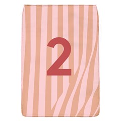 Number 2 Line Vertical Red Pink Wave Chevron Flap Covers (s)  by Mariart