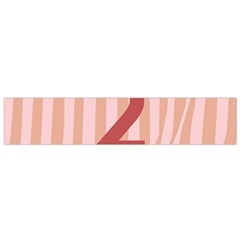 Number 2 Line Vertical Red Pink Wave Chevron Flano Scarf (small) by Mariart