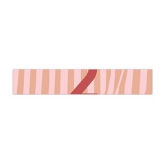 Number 2 Line Vertical Red Pink Wave Chevron Flano Scarf (mini)