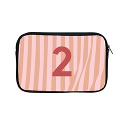 Number 2 Line Vertical Red Pink Wave Chevron Apple Macbook Pro 13  Zipper Case by Mariart