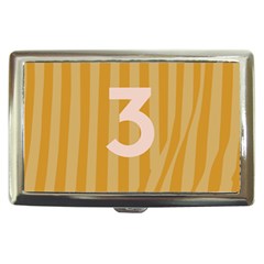 Number 3 Line Vertical Yellow Pink Orange Wave Chevron Cigarette Money Cases