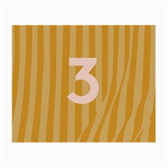 Number 3 Line Vertical Yellow Pink Orange Wave Chevron Small Glasses Cloth