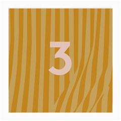 Number 3 Line Vertical Yellow Pink Orange Wave Chevron Medium Glasses Cloth (2-side) by Mariart