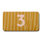 Number 3 Line Vertical Yellow Pink Orange Wave Chevron Medium Bar Mats 16 x8.5  Bar Mat