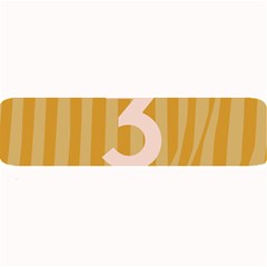 Number 3 Line Vertical Yellow Pink Orange Wave Chevron Large Bar Mats by Mariart