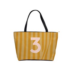 Number 3 Line Vertical Yellow Pink Orange Wave Chevron Shoulder Handbags