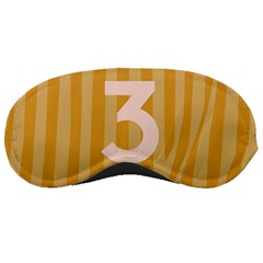 Number 3 Line Vertical Yellow Pink Orange Wave Chevron Sleeping Masks by Mariart