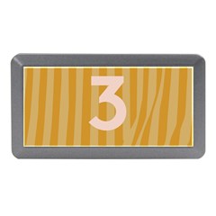 Number 3 Line Vertical Yellow Pink Orange Wave Chevron Memory Card Reader (mini) by Mariart