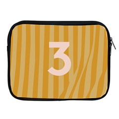 Number 3 Line Vertical Yellow Pink Orange Wave Chevron Apple Ipad 2/3/4 Zipper Cases by Mariart