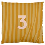 Number 3 Line Vertical Yellow Pink Orange Wave Chevron Standard Flano Cushion Case (One Side) Front