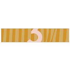 Number 3 Line Vertical Yellow Pink Orange Wave Chevron Flano Scarf (small) by Mariart