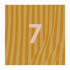 Number 7 Line Vertical Yellow Pink Orange Wave Chevron Medium Glasses Cloth (2-side) by Mariart