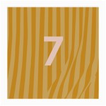 Number 7 Line Vertical Yellow Pink Orange Wave Chevron Medium Glasses Cloth (2-Side) Front