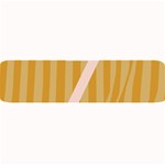 Number 7 Line Vertical Yellow Pink Orange Wave Chevron Large Bar Mats 32 x8.5  Bar Mat