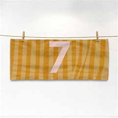 Number 7 Line Vertical Yellow Pink Orange Wave Chevron Cosmetic Storage Cases