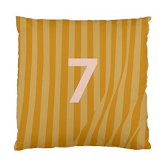 Number 7 Line Vertical Yellow Pink Orange Wave Chevron Standard Cushion Case (two Sides) by Mariart