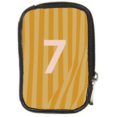 Number 7 Line Vertical Yellow Pink Orange Wave Chevron Compact Camera Cases by Mariart