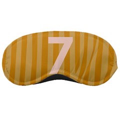 Number 7 Line Vertical Yellow Pink Orange Wave Chevron Sleeping Masks by Mariart