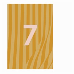 Number 7 Line Vertical Yellow Pink Orange Wave Chevron Large Garden Flag (two Sides) by Mariart