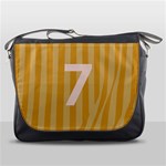 Number 7 Line Vertical Yellow Pink Orange Wave Chevron Messenger Bags Front