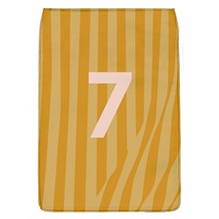 Number 7 Line Vertical Yellow Pink Orange Wave Chevron Flap Covers (l) 