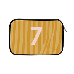 Number 7 Line Vertical Yellow Pink Orange Wave Chevron Apple Ipad Mini Zipper Cases by Mariart