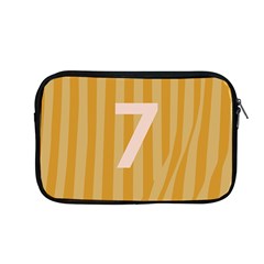 Number 7 Line Vertical Yellow Pink Orange Wave Chevron Apple Macbook Pro 13  Zipper Case