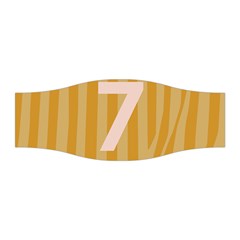 Number 7 Line Vertical Yellow Pink Orange Wave Chevron Stretchable Headband by Mariart