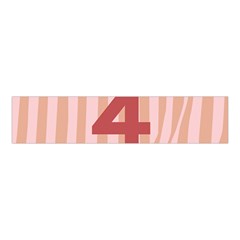 Number 4 Line Vertical Red Pink Wave Chevron Velvet Scrunchie by Mariart