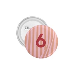 Number 6 Line Vertical Red Pink Wave Chevron 1 75  Buttons