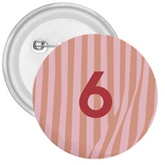 Number 6 Line Vertical Red Pink Wave Chevron 3  Buttons by Mariart