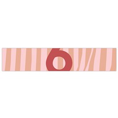 Number 6 Line Vertical Red Pink Wave Chevron Flano Scarf (small) by Mariart