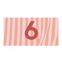 Number 6 Line Vertical Red Pink Wave Chevron Satin Wrap by Mariart