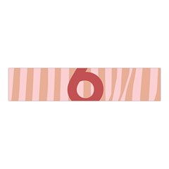 Number 6 Line Vertical Red Pink Wave Chevron Velvet Scrunchie by Mariart